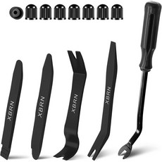 자동 트림 제거 도구 키트 13개 차량 패널 도어 윈도우 클립 고정 장치 제거기 프라이 세트-블랙