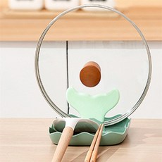 냄비뚜껑 조리도구 받침대 위생, 핑크