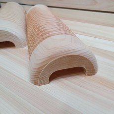 자체제작 상품 편백 원목 골경침 주름경침 40cm 목침 경침운동 경추마사지, 일반형