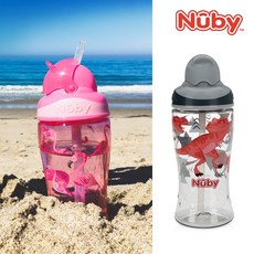 누비 트라이탄 티티 키즈 빨대컵(360ml)_티라노사우루스(다크그레이탑), 360ml, 1개, 단품