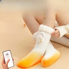 수면양말 수족냉증 발난로 전기난로 따뜻한발 히터, 1개, 팬더 군군 발열양말 (크리스마스 상자)