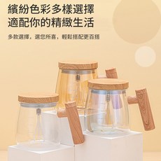 玻璃攪拌杯 耐熱玻璃 多色可選 果汁奶昔飲品調製杯, 香檳金