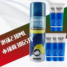 阿帕齊 檸檬香型 剃須泡沫 230ml, 1個, 1瓶230Ml/小須膏*5支