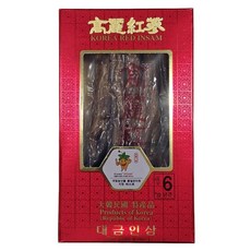 국산 건삼 6년근 홍삼 중편 30뿌리이하 지함 건홍삼 홍삼뿌리, 1개, 300g