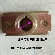 예초기날 잔디깎기 멀칭 블레이드 교체 일체형 커터 헤드 어댑터, 1개