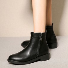 여성 가죽 빅사이즈 첼시부츠 겨울앵클부츠3cm