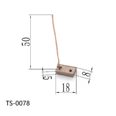 호환 4개의 Ts-0074-Ts-0085는 발레오 보쉬 덴소 폭스바겐 토요타 차량 발전기 카본 브러쉬 혼다 차량 발전, 01 5X8X18 Ts-0078