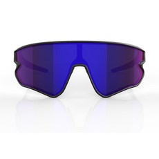 ReadyRun Beyond系列防爆可調整鼻托運動眼鏡, 1個, TR90黑色鏡架PC抗UV籃色鍍膜鏡片