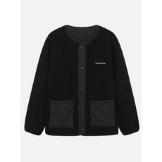 컬럼비아 플리스 자켓 바이브르 유니 리버시블 블랙 후리스 뽀글이 집업