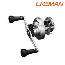 크레만 리틀 자이언트 베이트릴 주꾸미 갑오징어 문어 광어 다운샷 우럭 바다 선상 낚시 릴, 실버, 더블 우핸들 (5.6:1)