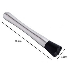 Vibe Bar 304不鏽鋼搗棒 酒吧雞尾酒調酒搗杵棒 搗碎冰棒 調酒工具, 1個