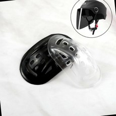 오토바이 자전거 헬멧 하이바 투명 고무 턱받침 패드 쿠셔닝 턱끈 쿠션 보호대, 투명GS0000108B