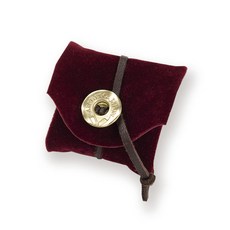 Archet 松香收納包 精緻絨布材質 鈕扣設計 小巧輕便 酒紅色, R03, 1個
