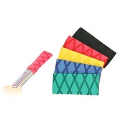 탁구채 그립 탁구 라켓 손잡이 밴드 열수축 교체용 고무커버 세트 9cm 5개 컬러, 1개, 5색 1세트