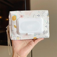 寶寶尿布袋 媽咪包 溼巾收納掛袋 適用於各種尿布濕巾, 蜗牛小老鼠, 蜗牛小老鼠