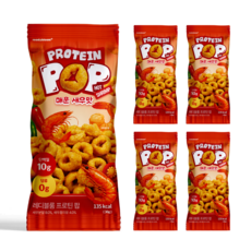 레디블룸 프로틴 팝 매운새우맛 글루텐프리 무설탕 단백질 과자, 5개, 30g