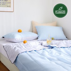 플루마즈오 국산 60수 순면 기숙사 여름 침구세트