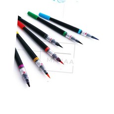 엠비아6 컬러 브러쉬 브라운 캘리그라피브러쉬