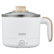 SAMPO聲寶 雙層防燙多功能快煮美食鍋 旅行鍋 附蒸架 1.2L KQ-CA12D, 詳見包裝