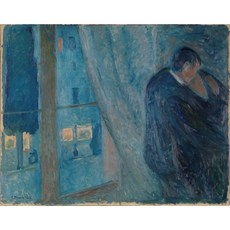 The Kiss 아트포스터 감성선물 뭉크, 그림만(매트지), 21X26.58