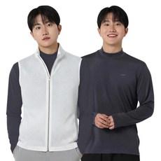 아소트 남성 쿨링 반목티 기능성 긴팔 스포츠 골프웨어 등산 작업복 이너 티셔츠
