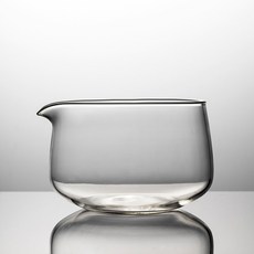 日式錘紋透明玻璃抹茶碗, 1個, 玻璃大肚碗,其它