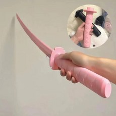 목검 수련용 코스프레 3D 중력 검 카타나 개폐식 cos 스트레스 릴리프 크리 에이 티브 장난감 친구를위한 선물로 인쇄, 옵션02) 분홍색