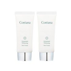 [끈적임 없는 혼합자차 톤업 선크림]코리아나 발효 화이트닝 선크림, 2개, 50ml