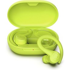 JLab Go Air Sport True Wireless 이어버드 노란색 C3 Clear Calling 안전한 이어후크 스포츠 디자인 35시간 이상 Bluetooth 재, Yellow