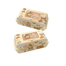 黃色小熊 寶貝兒手口濕巾 80抽 無酒精, 1個, 80張, 800g