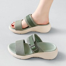 Modern Fashion 여성 심플한 스트랩 슬리퍼 통굽 여름 신발 X63