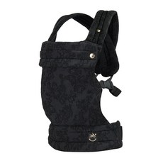 네스트 블랑쉬 - 매그놀리아 디자인의 부드러운 면 린넨 혼방 신생아와 유아를 위한 조절, Black