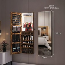 슬라이딩 전신 거울 벽걸이 수납 사이드 침실 피팅 캐비닛, 기타, 예, 서랍형 6229A 배터리 3색등 120