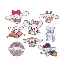 GOYES 산리오 캐릭터 와펜 시나모롤 다용도 스티커 와펜 세트, 1개, 화이트