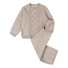 밀리밤 케이블 상하의 세트