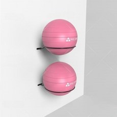 짐볼 거치대 벽면 용품 보수볼 요가 필라테스 정리대 타공 설치 행거 벽면 장착 타공, 09. 실버 1개 스탠딩