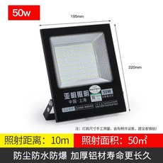 亞明黑金剛射燈LED投光燈室外防水超亮探照燈戶外照明燈, 1個, 亞明照明【超白光50瓦】不是太陽能