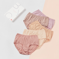 BYC 여성용 데일리 맥시 팬티 ONP3002 5종 세트