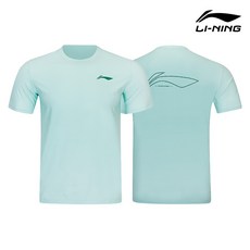 리닝 티셔츠 AHSW425-3 그린 남녀공용 반팔 배드민턴 상의 오남스포츠