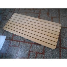 台灣檜木多功能浴室踏板 81x35x4公分 導圓角, 1個