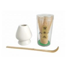抹茶刷 茶筅 茶筅立 抹茶工具組 - 打抹茶 刷抹茶 抹茶攪拌 - 交換禮物 送禮 禮盒, 1個, 2＋1件組｜簡約白