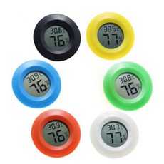 圓形電子溫濕度計 #爬蟲類電子溫濕度計 #壓克力箱爬箱溫度計 附電池, 不挑色（備註會盡量給妳要的顏色）, 1個