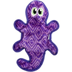 아웃워드 하운드 듀러블즈 터프 플러시 삐걱거리는 강아지 장난감 뱀 오렌지 대형 124323, Purple Gecko, Medium (Pack of 1), 1개