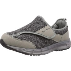 日本Anata Omoi 灰色展翅魔法鞋(男) 大單面展開 易穿脫 樂齡寬楦健走鞋