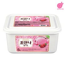 롯데제과 조안나 아이스크림 딸기, 5L, 1개