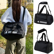 아디다스 더플백 XS 더블백 짐백 헬스장 가방 미니 작은 엑스스몰 남녀공용 스포츠 운동 팀백, 1개, black