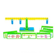 EDX 중형 수 저울 놀이 세트 25897 어린이 유치원 생일 사고력 수학 완구, 1개