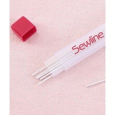 패션스타트 샤프형 물로지워지는 원단용 초크 펜 리필심, 1개, 화이트