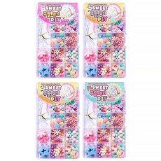 크리스탈팬시 스위트 구슬꿰기 DIY 4p 세트, 혼합색상, 1개