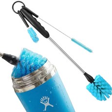 브라이프 구석구석 프리미엄 텀블러 세척솔 세트, 1세트, 블루